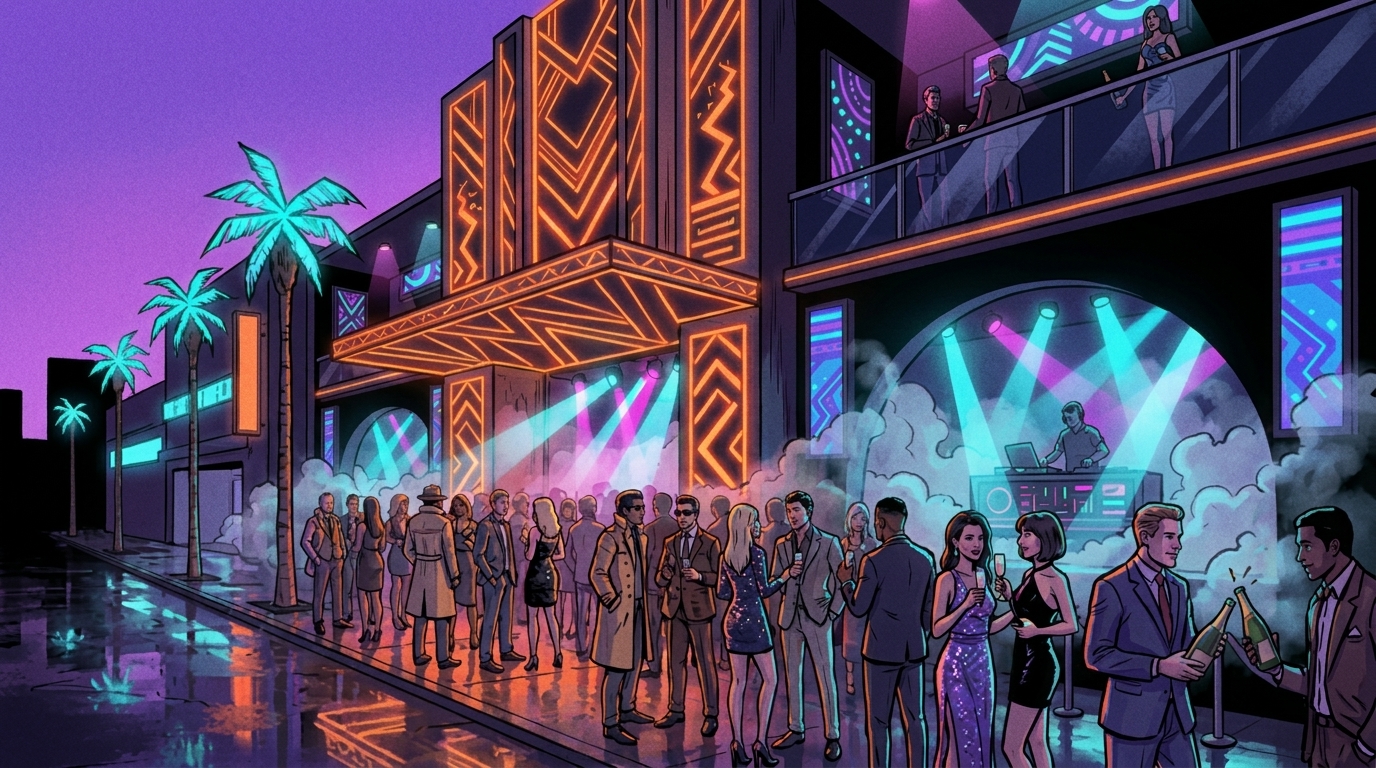 Ambrosia Club - La boîte de nuit de Vice City dans GTA VI - ambiance 1