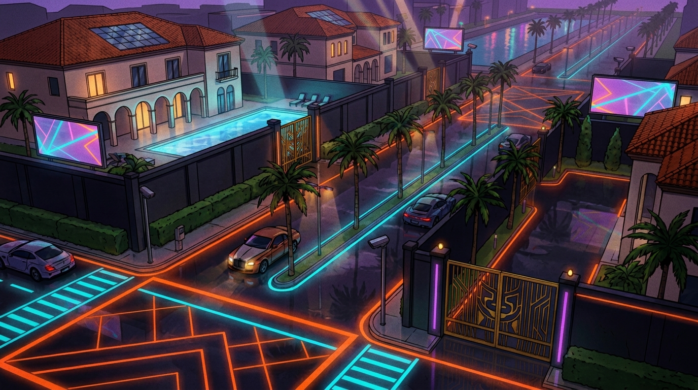 Gloriana - Le quartier huppé de Vice City dans GTA VI - ambiance 3