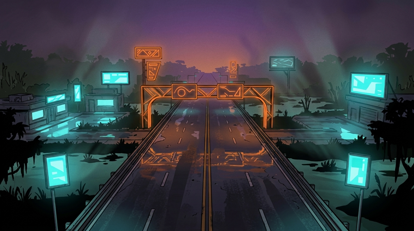 Leonida Highway - L'autoroute du chaos dans GTA VI - ambiance 1