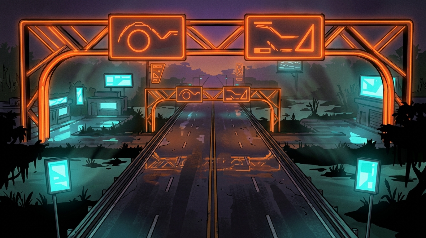 Leonida Highway - L'autoroute du chaos dans GTA VI - ambiance 2