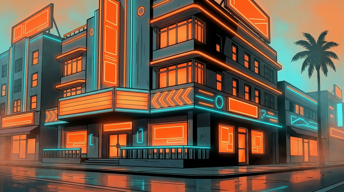 Ocean Drive - Le boulevard iconique de Vice City Beach dans GTA VI - ambiance 3