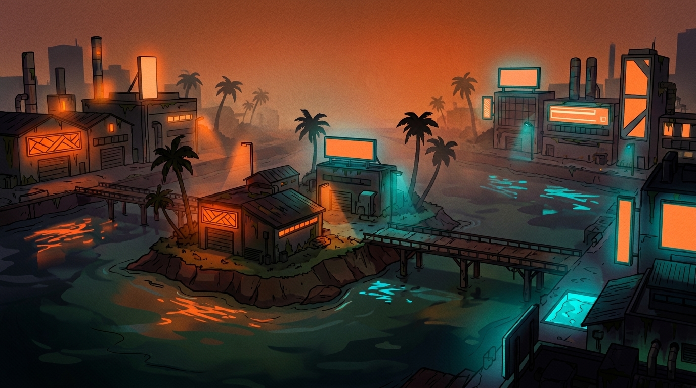 Prawn Island - L'île secrète de Vice City dans GTA VI - ambiance 2