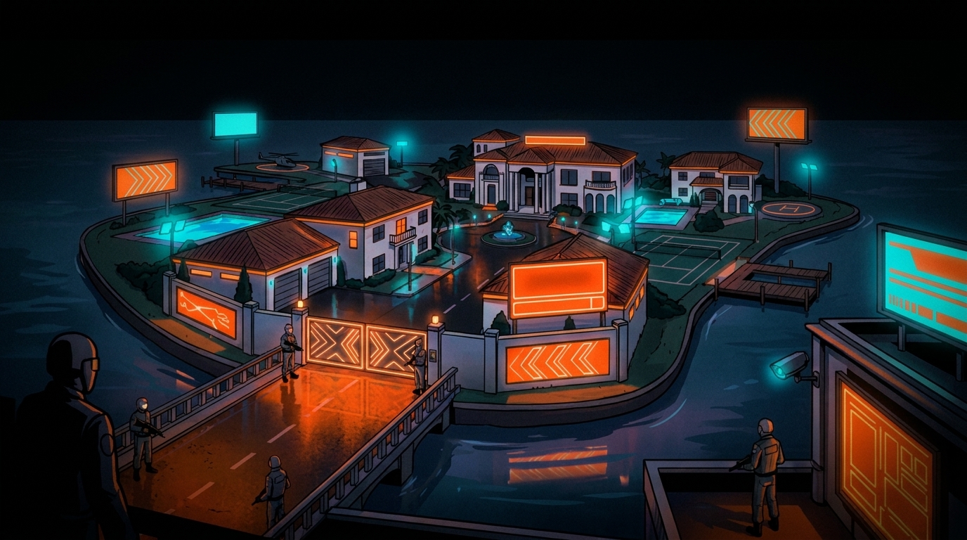Starfish Island - L'enclave des ultra-riches de Vice City dans GTA VI - ambiance 1