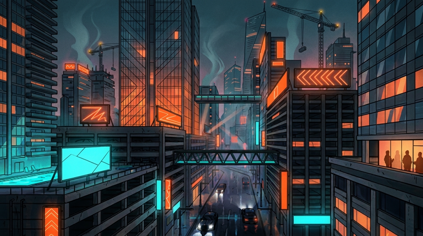 Vice City Downtown - Le centre-ville de Vice City dans GTA VI - ambiance 2